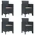 Vrtna stolica 4 pcs Antracit 53 x 49 x 85 cm Polipropilen