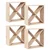 Stalak za vino 4 pcs Prirodna 62 x 25 x 62 cm