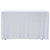 vidaXL Raztegljiva pregrinjala za mizo 2 kosa 243x76x74 cm bela