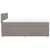 Vidaxl Box spring postelja z vzmetnico taupe 140x200 cm blago