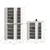 Livetastic Garderobna omara Scarpa, Bela, 2 Kos
