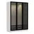 Hanah home Ormar Kale 135x210x52cm Belo-Crni