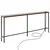 VEVOR Konsolna miza 180x20x80 cm rjava