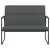 Vidaxl Klop temno siva 100x64x80 cm blago