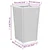 Vrtne sadilice 2 kom svjetlosive 32,5 x 32,5 x 57 cm PP