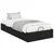 Otomanski krevet s pohranom Crni Hrast 193 x 90 x 25 cm