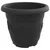 Saksije za biljke 6 pcs Crna O 22 x 18 cm Plastika