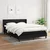 Vidaxl Box spring posteljni z vzmetnico črn 140x190 cm blago