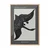 WallXpert uramljena slika 115208, The Black Swan Hilme af Klint, crni labud u letu, 30 x 40 cm, ram u boji prirodnog drveta