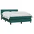 Vidaxl Box spring postelja z vzmetnico temno zelena 160x220 cm žamet