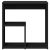Bočni stolić crni 50 x 30 x 50 cm od konstruiranog drva