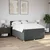 Vidaxl Box spring postelja z vzmetnico temno siva 160x200 cm blago