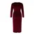 Trendyol Curve Ženska haljina Tbbaw26Ah00044, Bordo