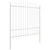 Vrtna Ograda 6 pcs Bijelo 170 x 215 cm Čelik s prahom premazan