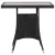 Vrtni stol crni 80 x 80 x 74 cm od poliratana