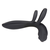 Trinity Vibes Silicone Vibrating Girth Enhancer with Remote Control Black