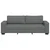 Vidaxl Trosed kavč temno siv 220x77x82 cm blago