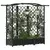 Povišeni krevet s mrežom i krovom Crna 163 x 40 x 126 cm PP