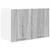 vidaXL Viseča omarica Riga 2 pcs Siva Sonoma in bela 60 x 31 x 40 cm