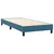 Vidaxl Box spring postelja z vzmetnico LED temno modra 80x220 cm žamet