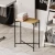 Hanah Home Klub sto 40x56x26cm Crno-Bež