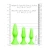 Ouch! Glow in the Dark Butt Plug Set