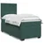 Vidaxl Box spring postelja z vzmetnico temno zelena 90x200 cm žamet