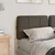 Vidaxl Tapecirano vzglavje Rjava in taupe 150 cm Masivno borovo les