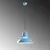 Opviq Luster Tibet, 34-123cm, O34 cm, Plavi