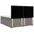 vidaXL Box spring postelja z vzmetnico taupe 180x200 cm blago