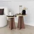 HANAH HOME Set stolova Mushroom 2 Gold Walnut