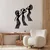 Wallity Zidna dekoracija African Woman Dance, 30 x 78 cm, Crna