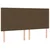 Vidaxl Box spring postelja z vzmetnico temno rjava 180x200 cm blago