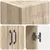 Set ormara 2 pcs Hrast sonoma 33 x 34,5 x 87 cm