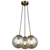 Opviq Luster Polino-73-03, O18, 18cm, IP20 Sivo-zlatne boje