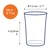 Set of 4 drinking glasses, made from glass, 280 ml, Lys - Duralex
