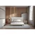 Livetastic OBLAZINJENA POSTELJA 181 cm  x 201 cm , les, kovina, tekstil bela