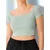 Sinsay - Crop top - svetlozelena