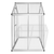 vidaXL Aluminijski kavez za ptice - vanjska krletka, 188 x 122 194 cm