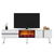 Hanah home TV Komoda Vania Belo-Srebrna