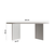 Hanah Home Klub sto Leo Large, 110x42x60 cm, Prljavo beli