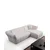 Atelier del Sofa Ugaona garnitura Boxer, 165x290 cm, Bela