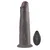 8“ Dual Layered Silicone Rotator Black