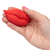 California Exotics Naughty Bits Muah Mini Vibrator Red