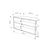 Hanah Home TV Komoda Echo, 98x45x37cm, Krem