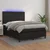 Krevet box spring s madracem LED crni 140 x 190 cm umjetna koža