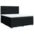 VIDAXL Box spring postelja z vzmetnico črna 180x200 cm blago