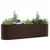 Vidaxl Dvignjena gredica Rjava 320 x 80 x 81 cm Jeklo