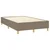 Vidaxl Box spring postelja z vzmetnico LED taupe 120x200 cm blago