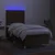 Krevet box spring s madracem LED tamnosmeđi 80 x 200 cm tkanina